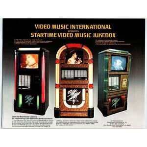 The Video Music International Jukebox FLYER Visual Phonograph Star Time Promo